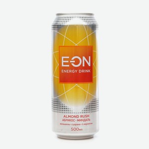 Напиток энергетический E-On Almond Rush, 0,5 л, банка
