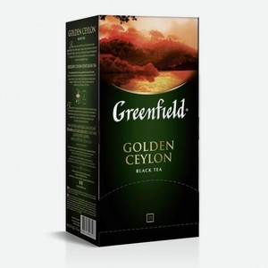 Чай <Гринфилд> голден цейлон черн лист 25пак*2г т/п