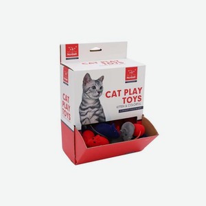 NUNBELL игрушка для кошек Мышка-пищалка в ассортименте (11 г)