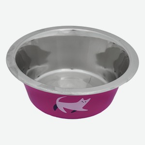Tappi миски металлическая миска с рисунком  Нирман , розовая (400 мл)