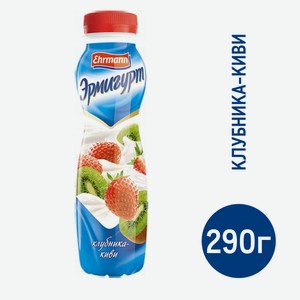 Йогурт питьевой Эрмигурт клубника и киви 1.2%, 290г Россия