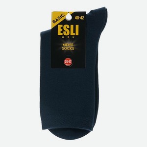 Носки мужские Esli Basic хлопок темно-синие р 25-27