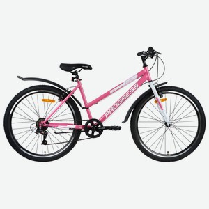 Велосипед PROGRESS Ingrid Low RUS розовый, диаметр колес 26 , 6 скоростей