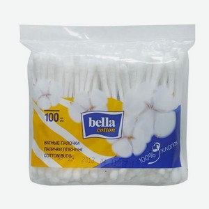 Ватные палочки Bella cotton, 100 шт., пакет