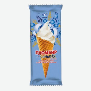 СЗМЖ Мороженое  Рожок  ванильное в сахарном рожке 90 г Челны Холод