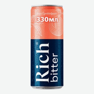 Газированный напиток Rich Биттер грейпфрут 330 мл