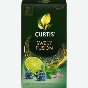 Чай зеленый curtis sweet fusion арома, 25 пак