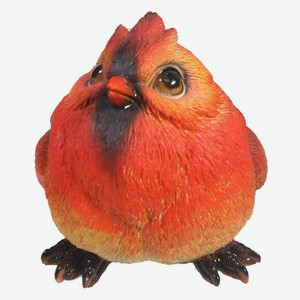 Фигурка декоративная садовая Птичка Красный кардинал, 1 шт