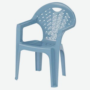 Кресло пластиковое Альтернатива цвет: синий, 58,5×54×80 см