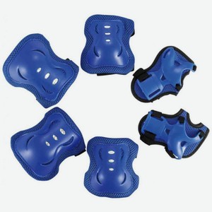 Защитный набор детский H08B цвет: синий размер: S-L, 6 предметов