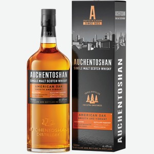 Виски Auchentoshan American Oak 40% в подарочной упаковке, 700мл