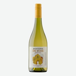 Вино Montgras Де Вайн Резерва Шардоне белое сухое 14%, 750мл