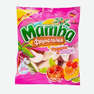 Мармелад Mamba жевательный Фрукты и йогурт фрумеладки 72 г