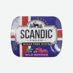 Конфеты Scandic со вкусом  Лесные ягоды  без сахара Россия 14 г