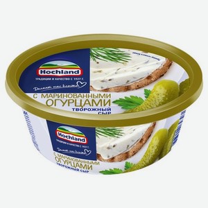 Сыр творожный Hochland с маринованными огурцами 60% 140 г
