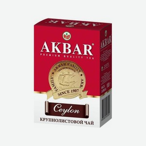 Чай черный Akbar Ceylon Tea 100 г