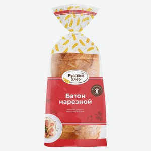 Батон пшеничный Русский Хлеб нарезной 400 г