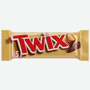 Twix шоколадный батончик с карамелью 55 г