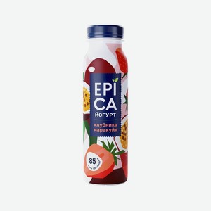 Йогурт Epica питьевой клубника маракуйя 2.5% 260 мл
