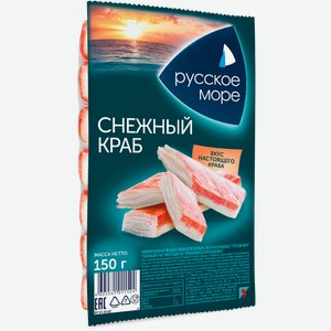 Крабовые палочки  Снежный краб  Русское море 150 г