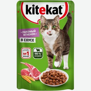 Влажный корм для кошек Kitekat Ягненок в желе 85 г