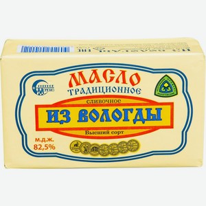 Масло сливочное Северное Молоко Традиционное из Вологды 82,5% 180 г
