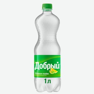 Напиток безалкогольный сильногазированный со вкусом лимон-лайм ТМ Добрый 1 л