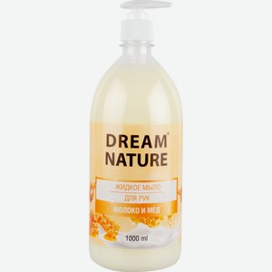 Жидкое мыло для рук Dream Nature Молоко и мед, 1 л