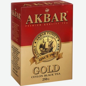 Чай чёрный Akbar Gold, 250 г