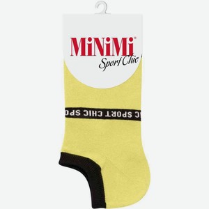 Носки женские MiNiMi Sport Chic укороченные с полоской цвет: Giallo/жёлтый, 35-38 р-р