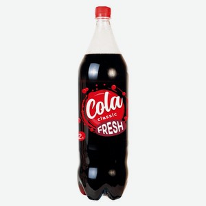 Напиток безакогольный Здоровые Продукты Fresh Cola сильногазированный 2 л