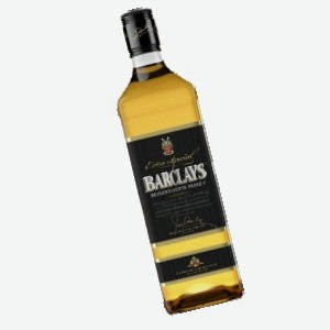 Виски  Барклайс , купажированный, 3 года, 40%, 0,7 л