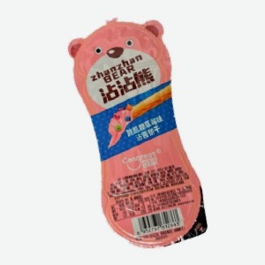 Печенье  Медвежонок ЖанЖан , с клубничным кремом и взрывной карамелью, 35 г