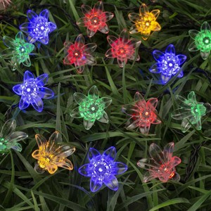 Светильник садовый гирлянда Decor Цветок, 4.5 м, IP44, 2 режима, мульти свет