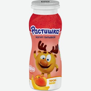 Йогурт питьевой Растишка Персик-банан 1,6%, 90 г