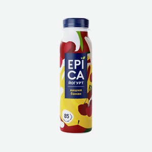 Йогурт питьевой Epica Вишня-банан 2,5% 260 мл
