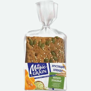 Хлебцы мультизлаковые Magic Grain с тыквенными семечками, семенами льна и кунжута 160 г