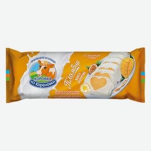 Мороженое пломбир ванильный - манго и маракуйя ТМ Коровка из Кореновки 400 г
