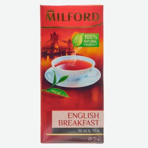 Чай Милфорд Черный Байховый Английский Завтрак 20пак
