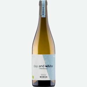 Вино белое сухое стиль №2 Шардоне Венето Дей энд Уайт органик 2022 Кантине Борга с/б, 0,75 л