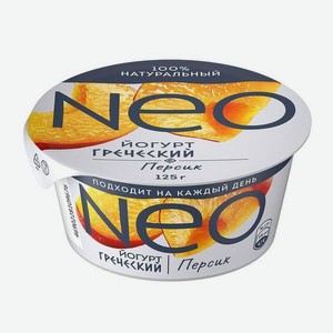 Йогурт NEO Греческий с персиком 1.7% 125г