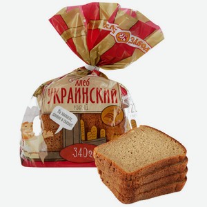Хлеб Хлебозавод 28 Украинский новый в нарезке, 340 г