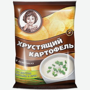 Чипсы Хрустящий картофель Сметана и лук, 40г Россия