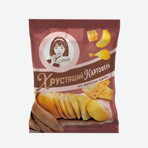 Чипсы Хрустящий картофель в ломтиках Сыр, 70г Россия