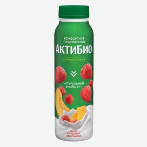 260г Йогурт Питьевой 1,5% Актибио Дыня/клубн/земл Бзмж
