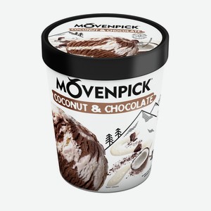 Мороженое MOVENPICK Coconut Chocolate сливочное двухслойное кокос, шоколад бзмж 263 г