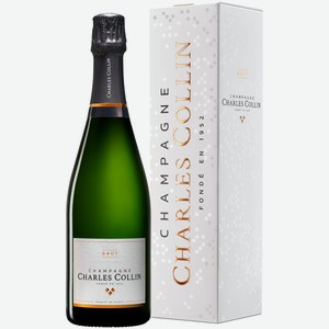 Шампанское Charles Collin белое брют 0,75 л в подарочной упаковке