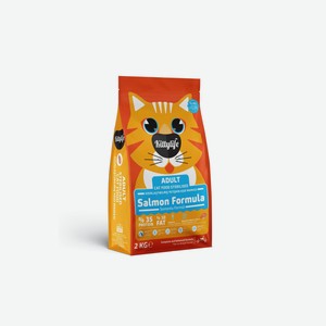 Kittylife сухой корм для взрослых стерилизованных кошек с лососем и рисом (2 кг)