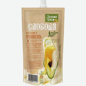 Майонез Слобода Зеленая Дача с маслом авокадо 67% 400мл