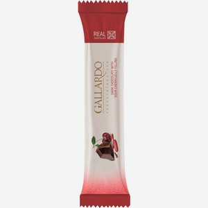 Шоколад горький GALLARDO с нач. со вкусом вишни, Иран, 25 г